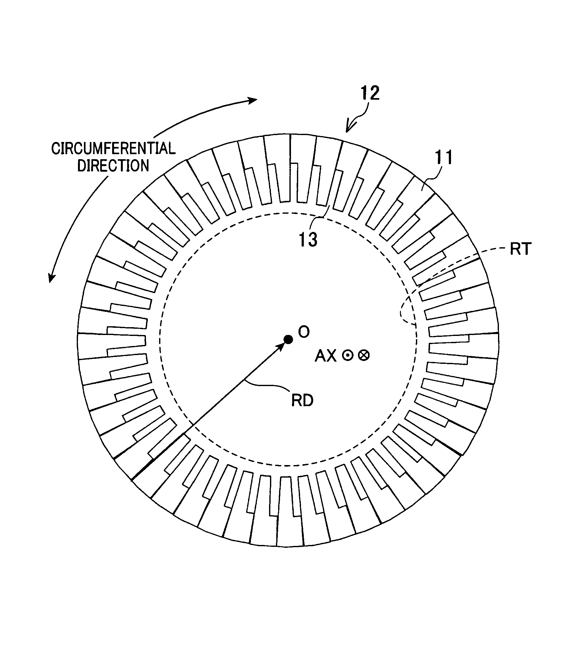 Segment core forming stator core of rotary electric machine and method for manufacturing the segment core