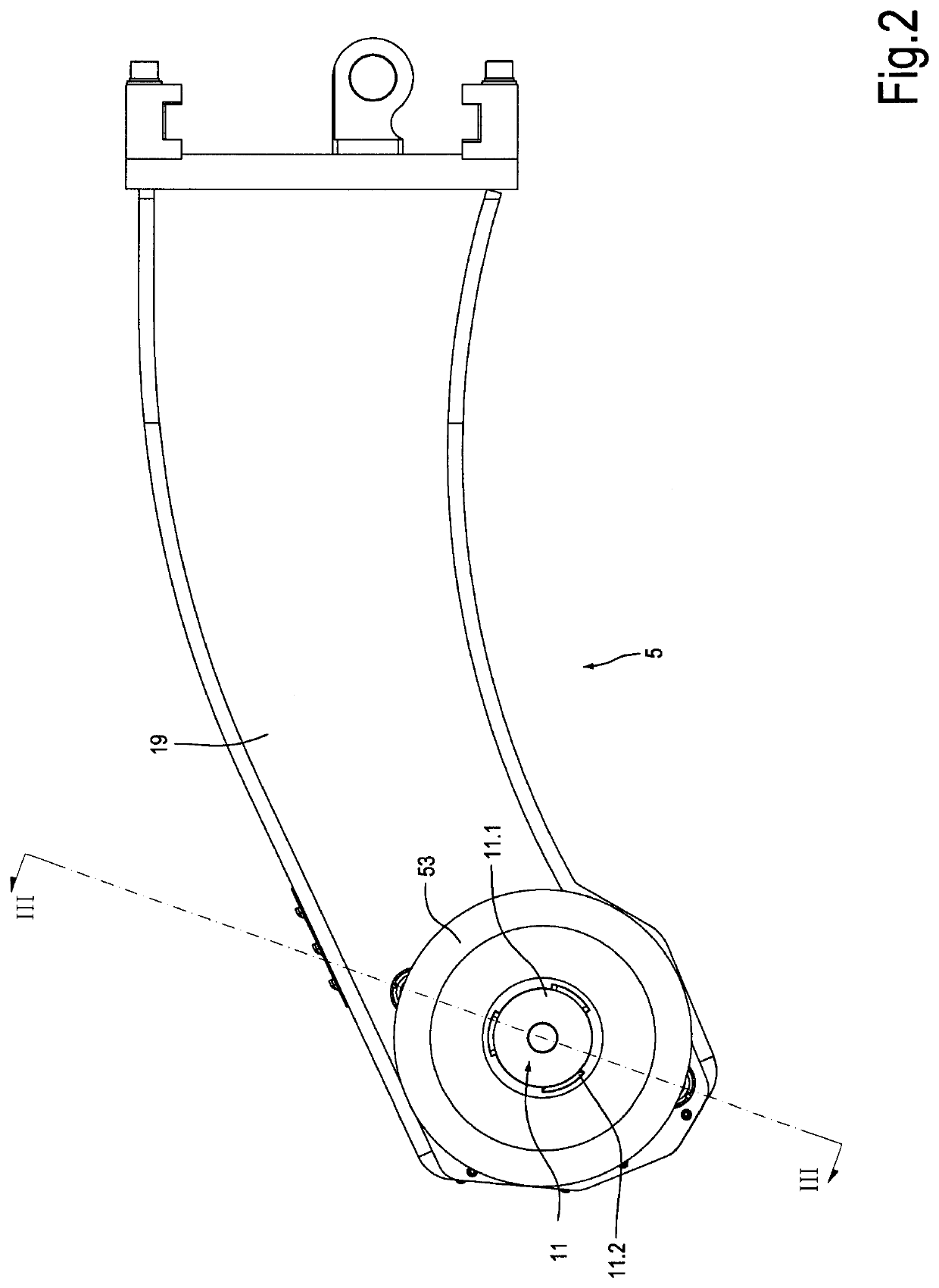 Arm for an unwinder and unwinder comprising said arm