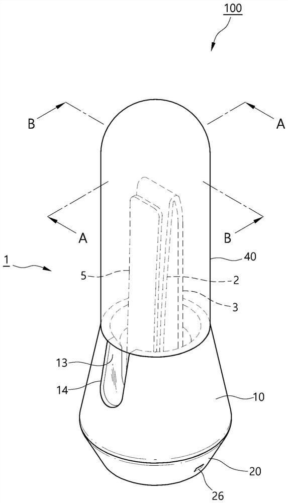 Sterilization device for nail clippers