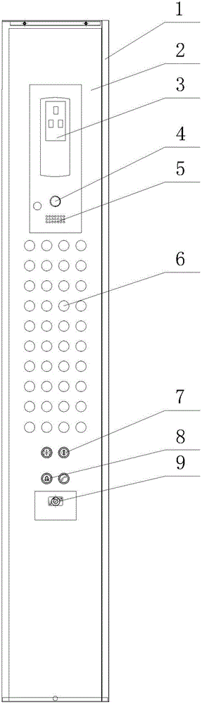 Novel control wheel mounting structure of elevator car