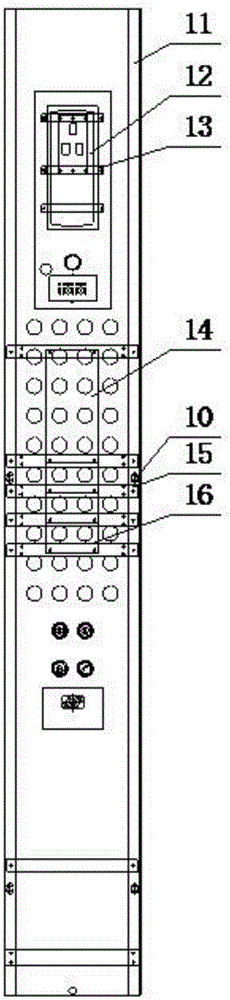 Novel control wheel mounting structure of elevator car