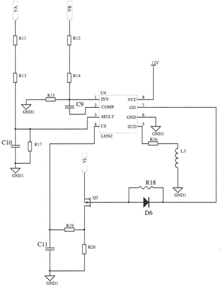 Intelligent LED constant-current control power supply device