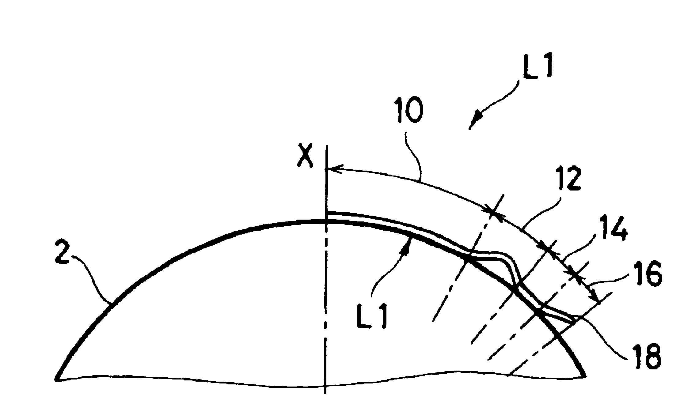 Contact lens for correcting myopia and/or astigmatism