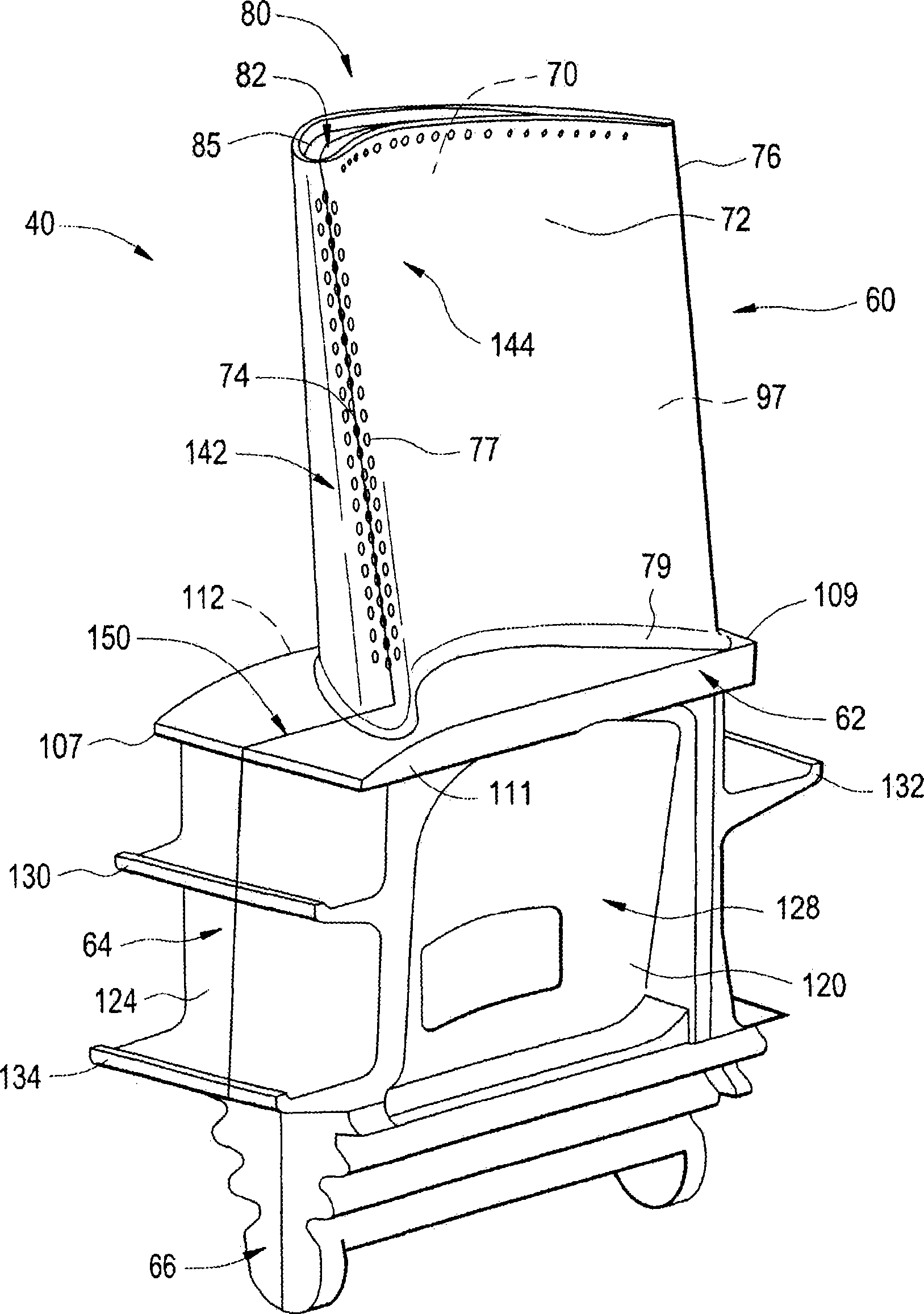 Multi-part cast turbine engine component having an internal cooling channel and method of forming the same