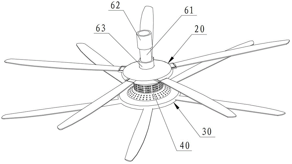Ceiling fan with warming function