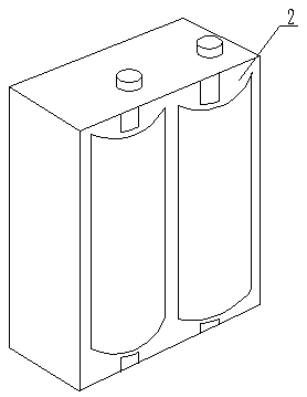 High-wear-resistant combined type coiling machine side guide plate