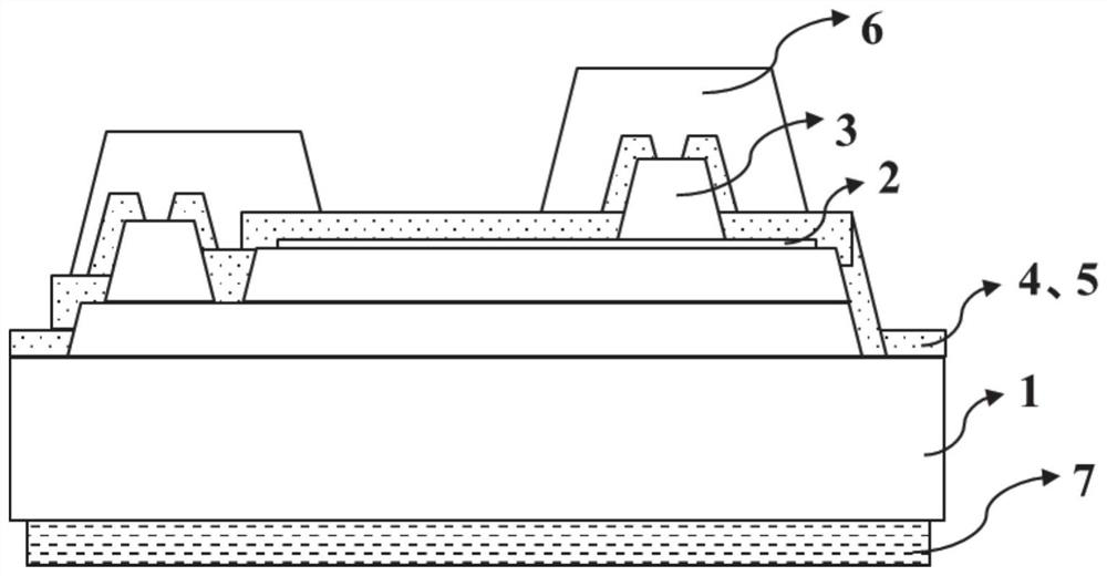 LED chip structure of inverted double-layer DBR and manufacturing method thereof