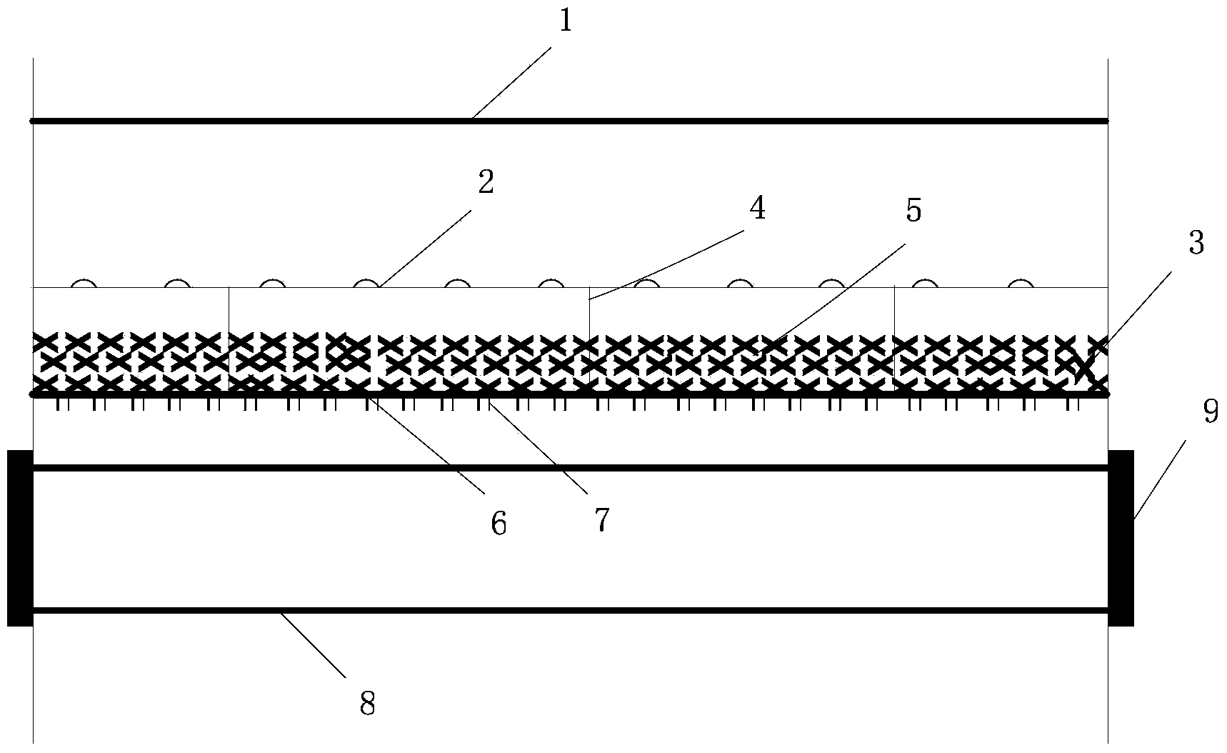 Distributer of horizontal falling film evaporator