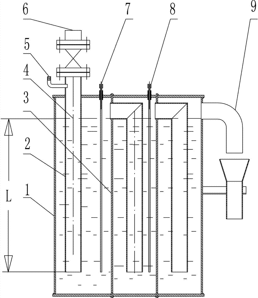 Method for realizing pressure tapping by using gas drainer and gas drainer for realizing pressure tapping