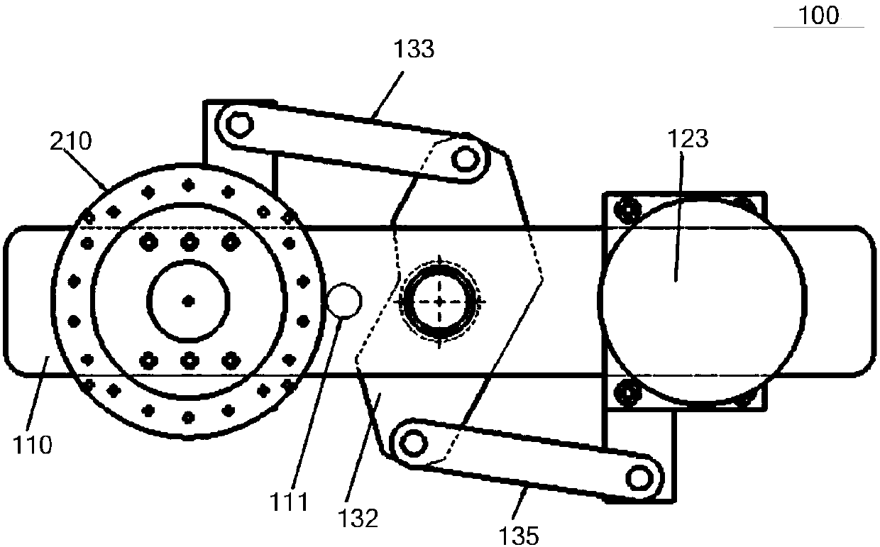 Scanning mechanism for driving magnetron, magnetron source and magnetron sputtering device