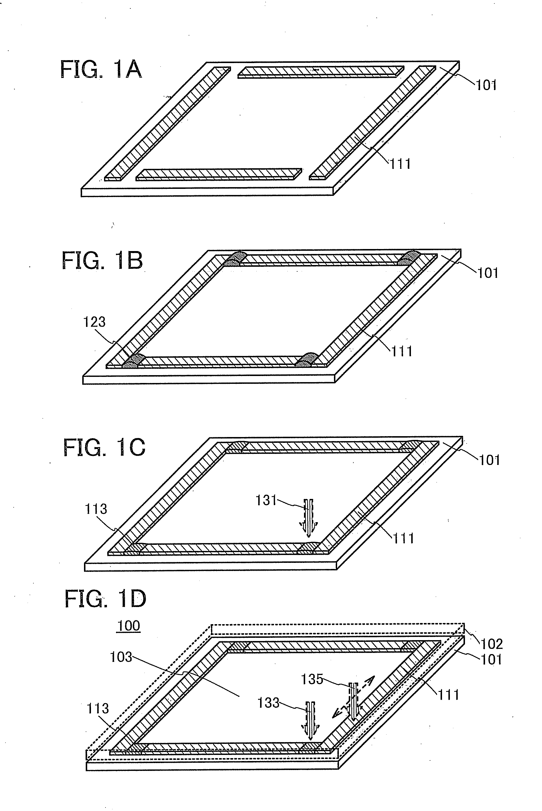 Glass Pattern and Method for Forming the Same, Sealed Body and Method for Manufacturing the Same, and Light-Emitting Device