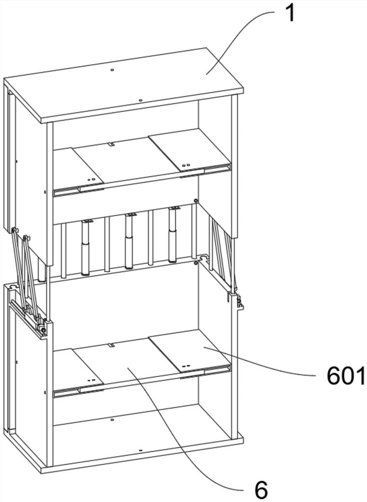 A kind of multifunctional closet with reinforced structure based on whole wood furniture