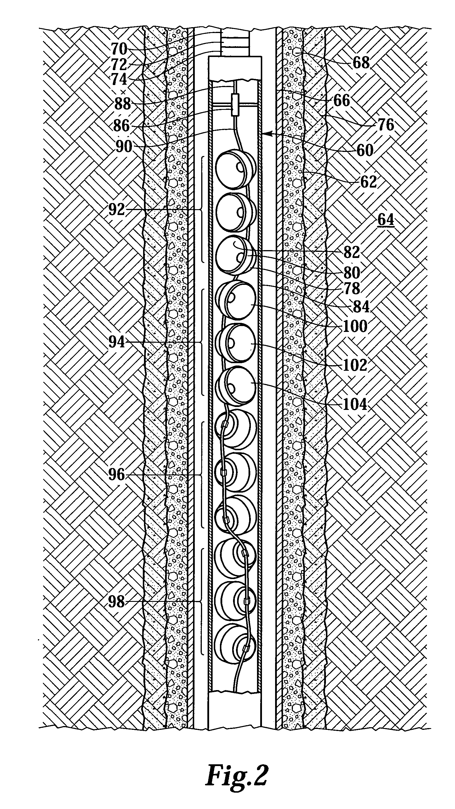 Perforating gun assembly and method for creating perforation cavities