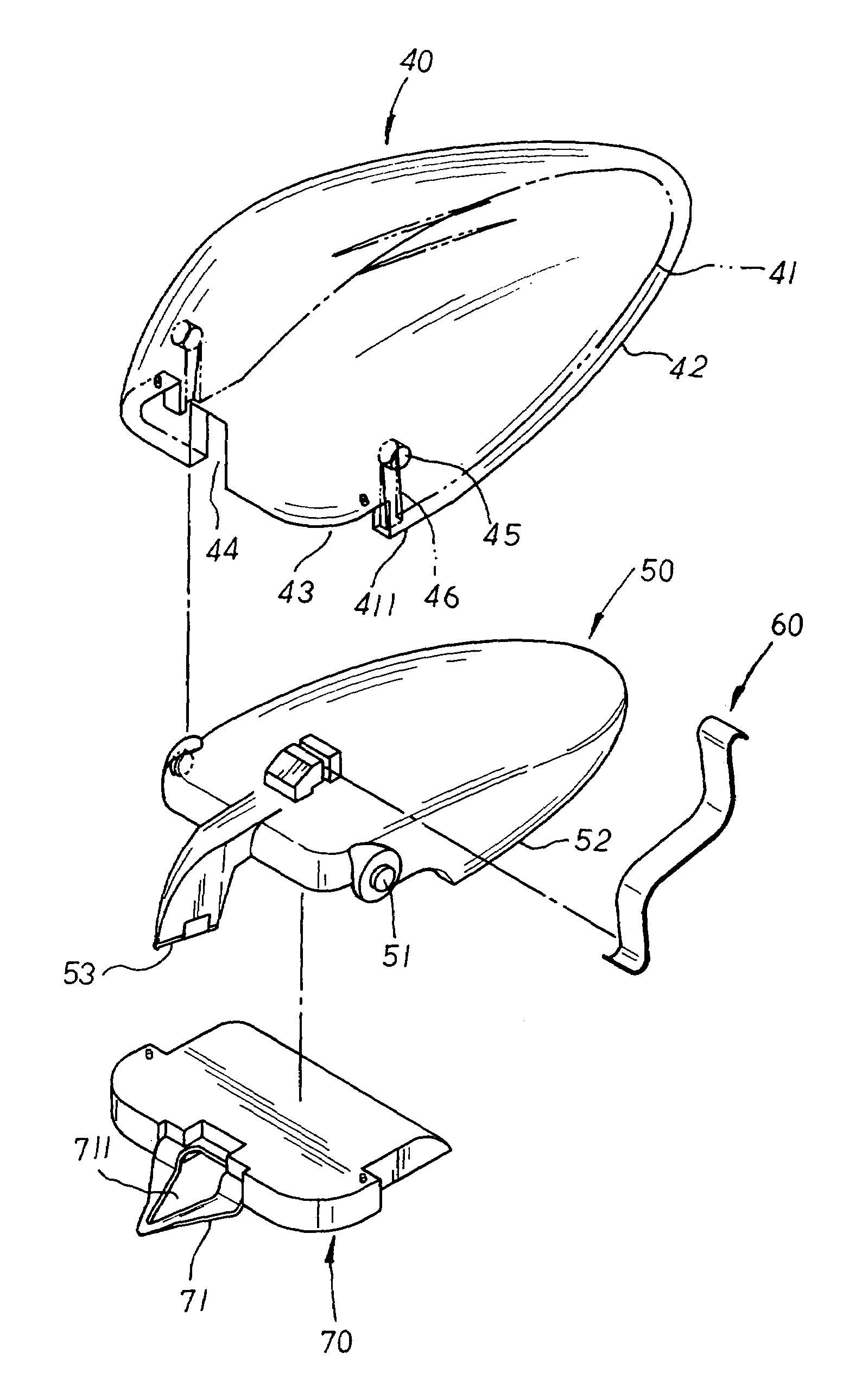 Staple extractor structure