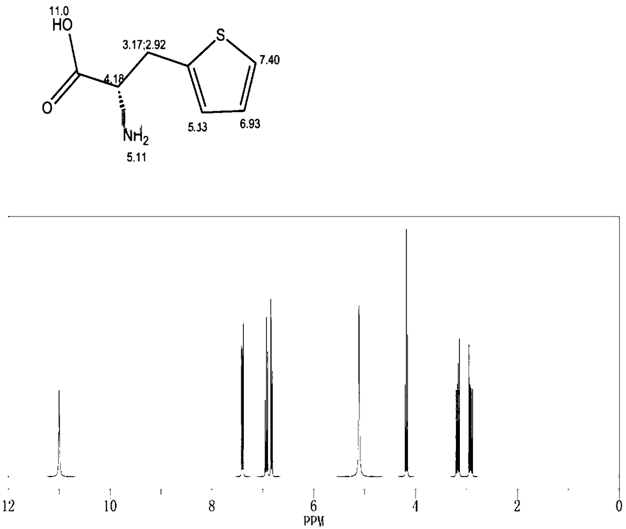 Method for preparing 3-(2-thienyl)-L-alanine