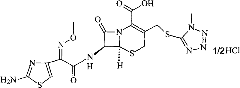 Cefmenoxime hydrochloride/anhydrous sodium carbonate pharmaceutical composition liposome injection