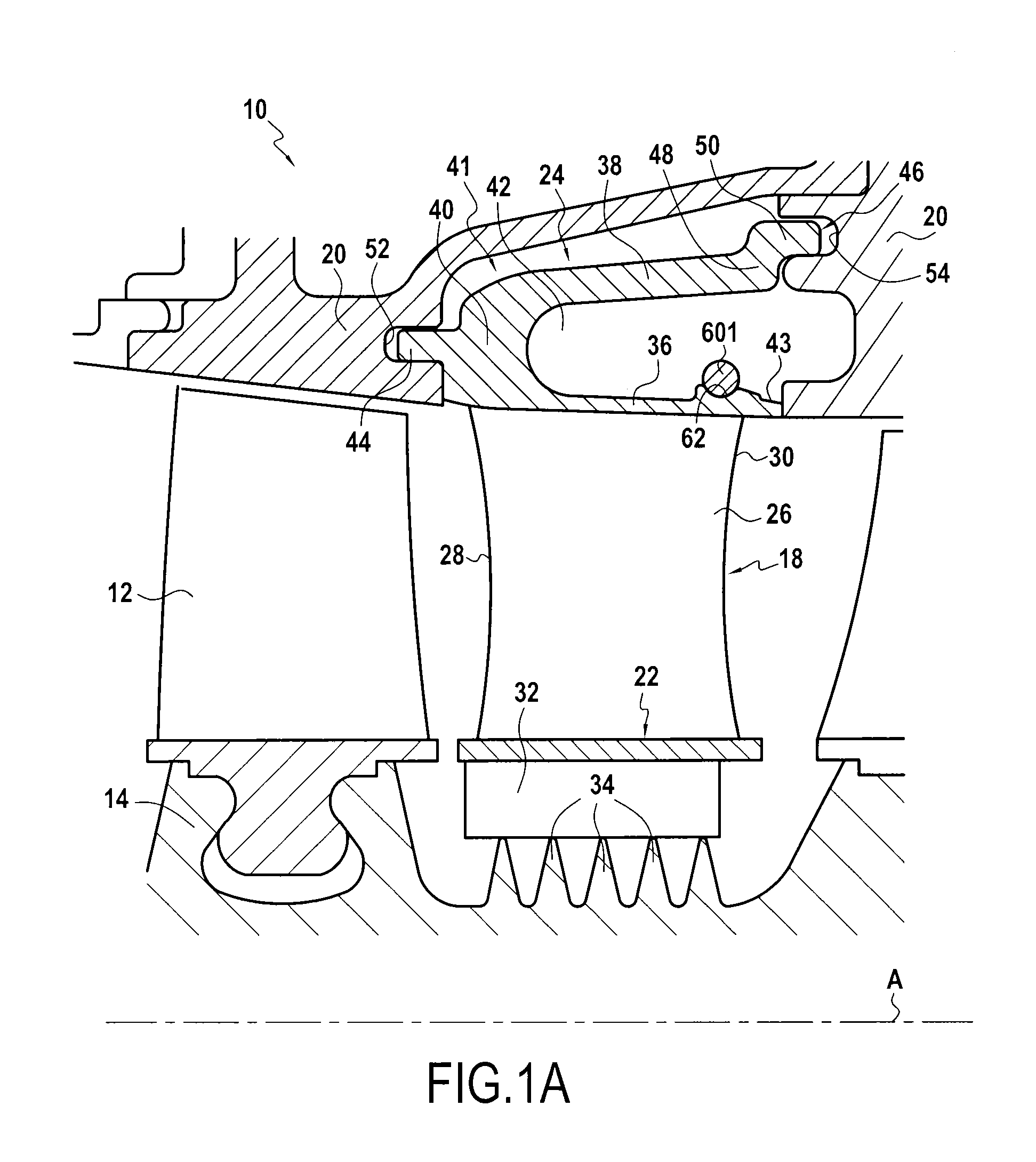 Angular sector of a stator for a turbine engine compressor, a turbine engine stator, and a turbine engine including such a sector