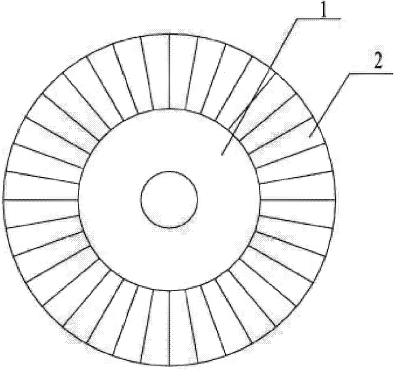Halbach array disk rotor of permanent magnet motor with composite structure