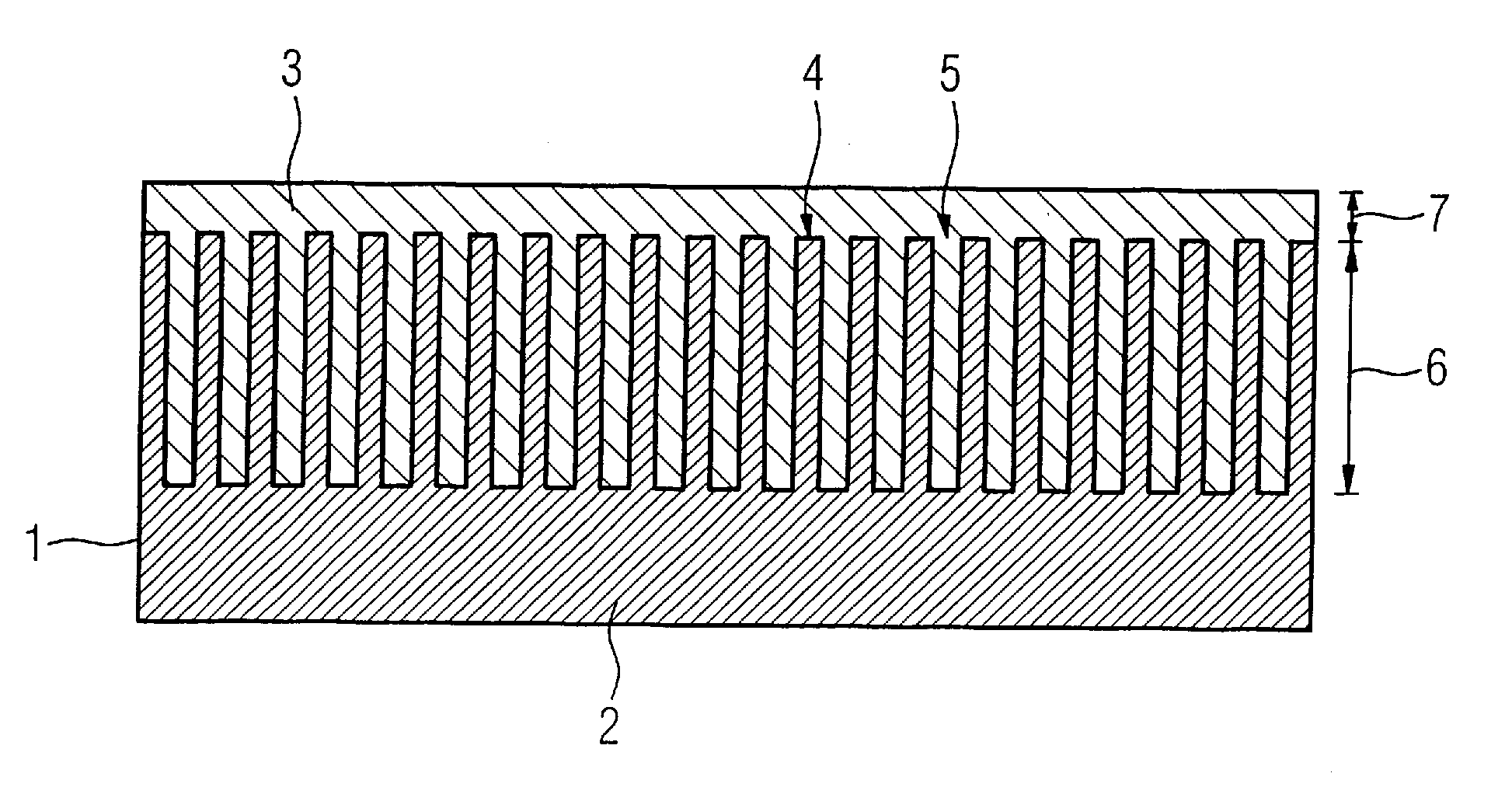 X-ray optical grating and method for the production thereof, and x-ray detector embodying same