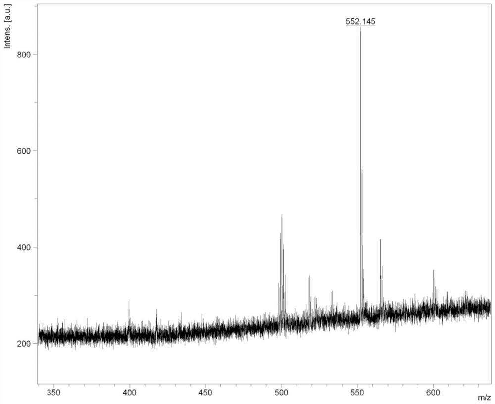 D-A type organic light-emitting material and preparation method and application thereof