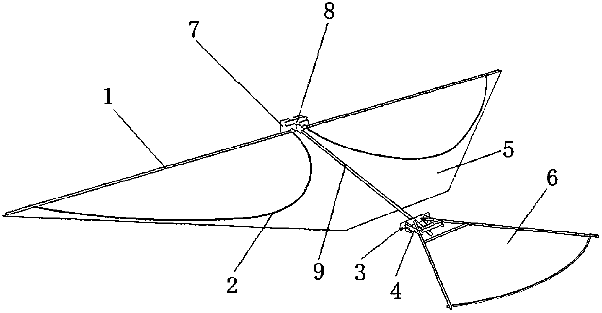 Flapping-wing aerial vehicle driven by steering engines and flapping-wing aerial vehicle driving method