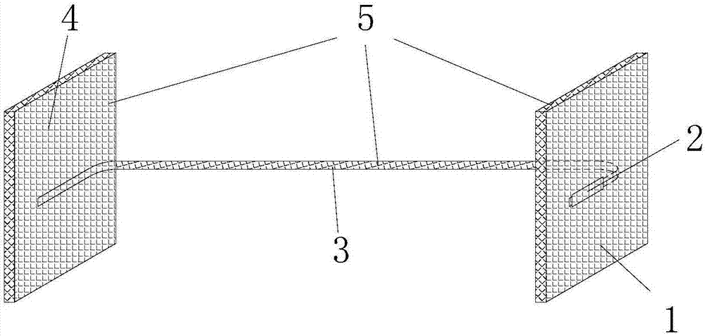 Device and method for measuring heat exchange coefficient of external sticking surface of heat transfer element through non-steady state method