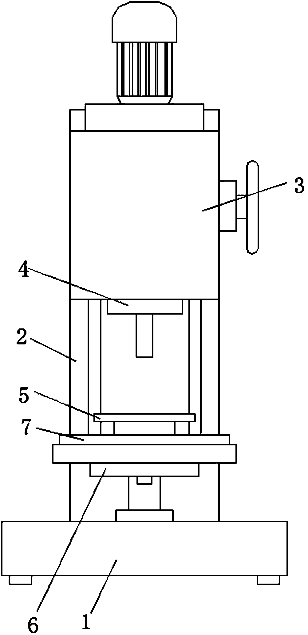 Vertical driller facilitating replacing of fixing device