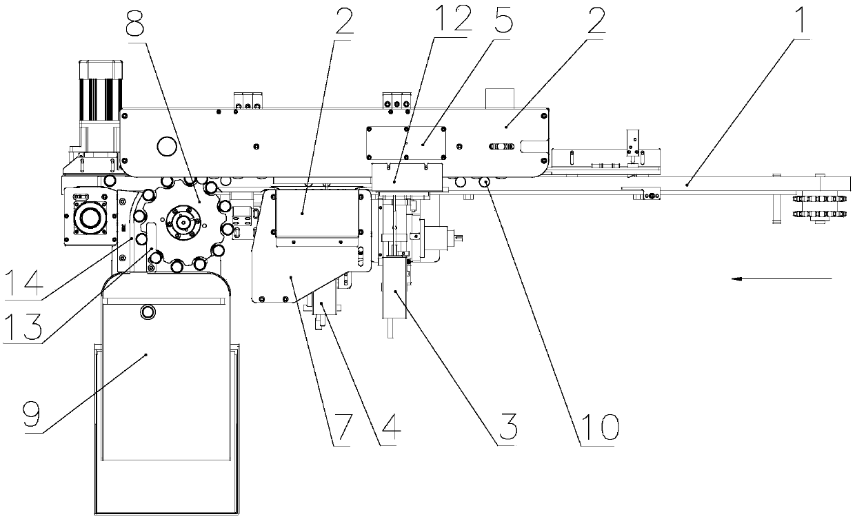 Vertical type detection equipment for penicillin bottles