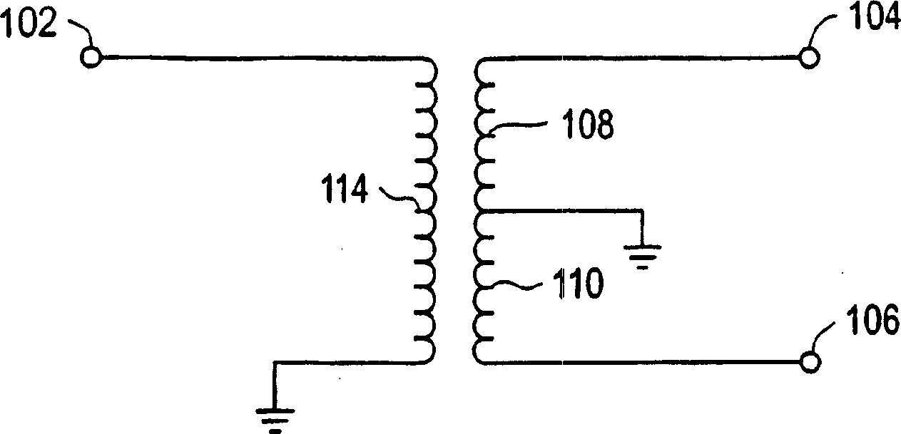Integrated balun and transformer structure