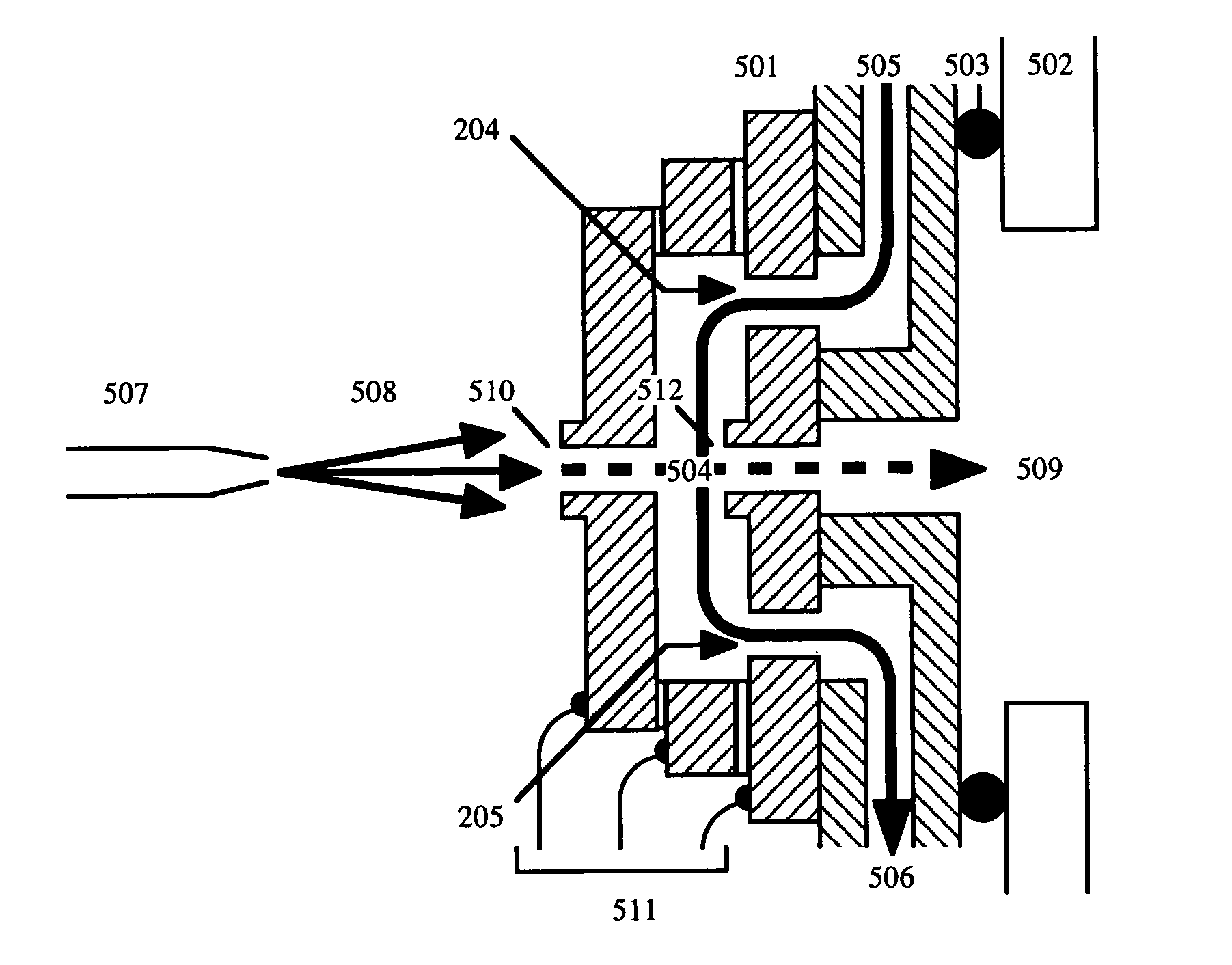 Microengineered vacuum interface for an ionization system
