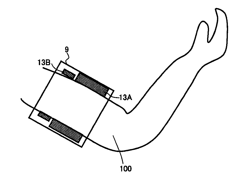 Blood pressure information measurement device and method of calculating arterial stiffness index with the device