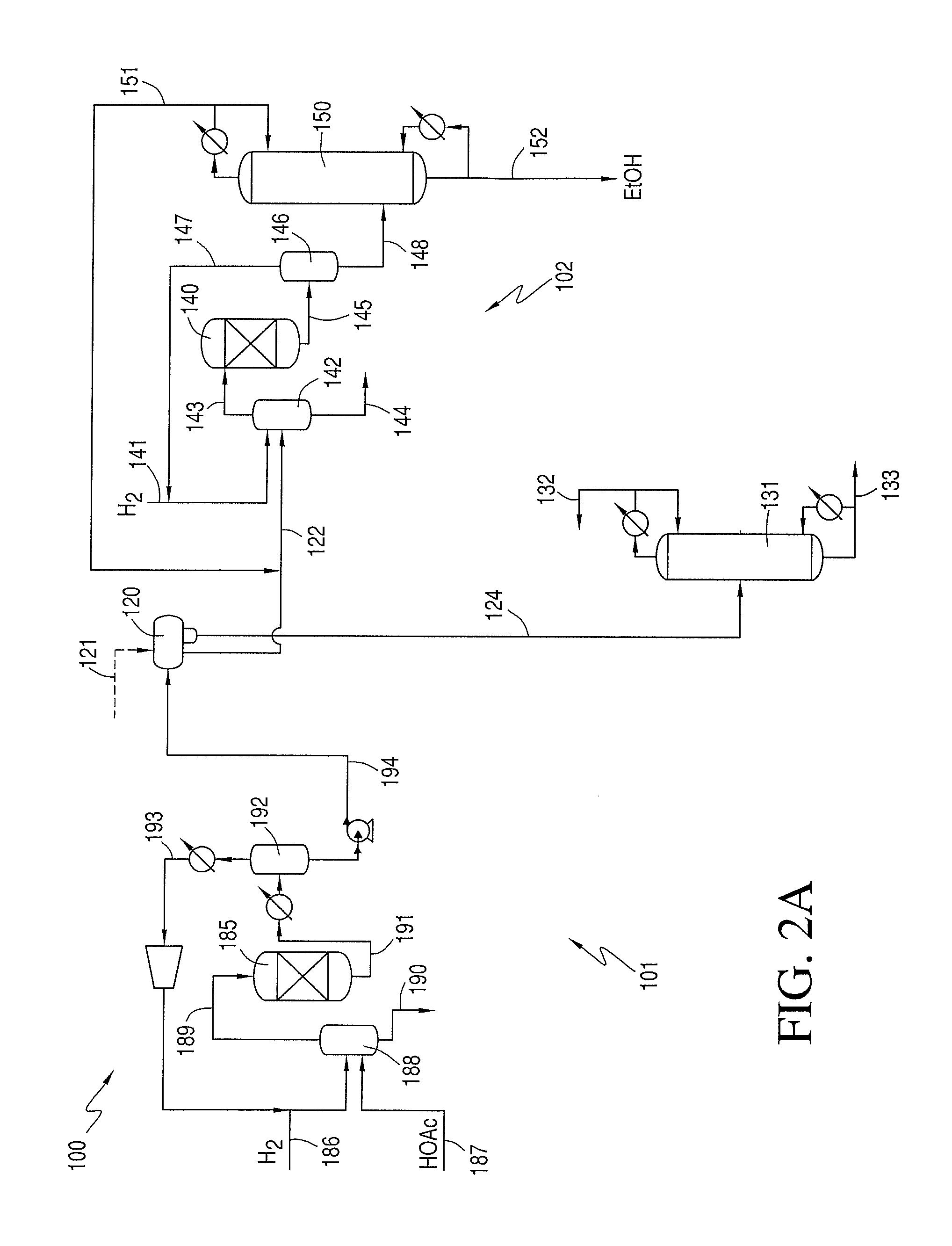 Phasing Reactor Product from Hydrogenating Acetic Acid Into Ethyl Acetate Feed to Produce Ethanol
