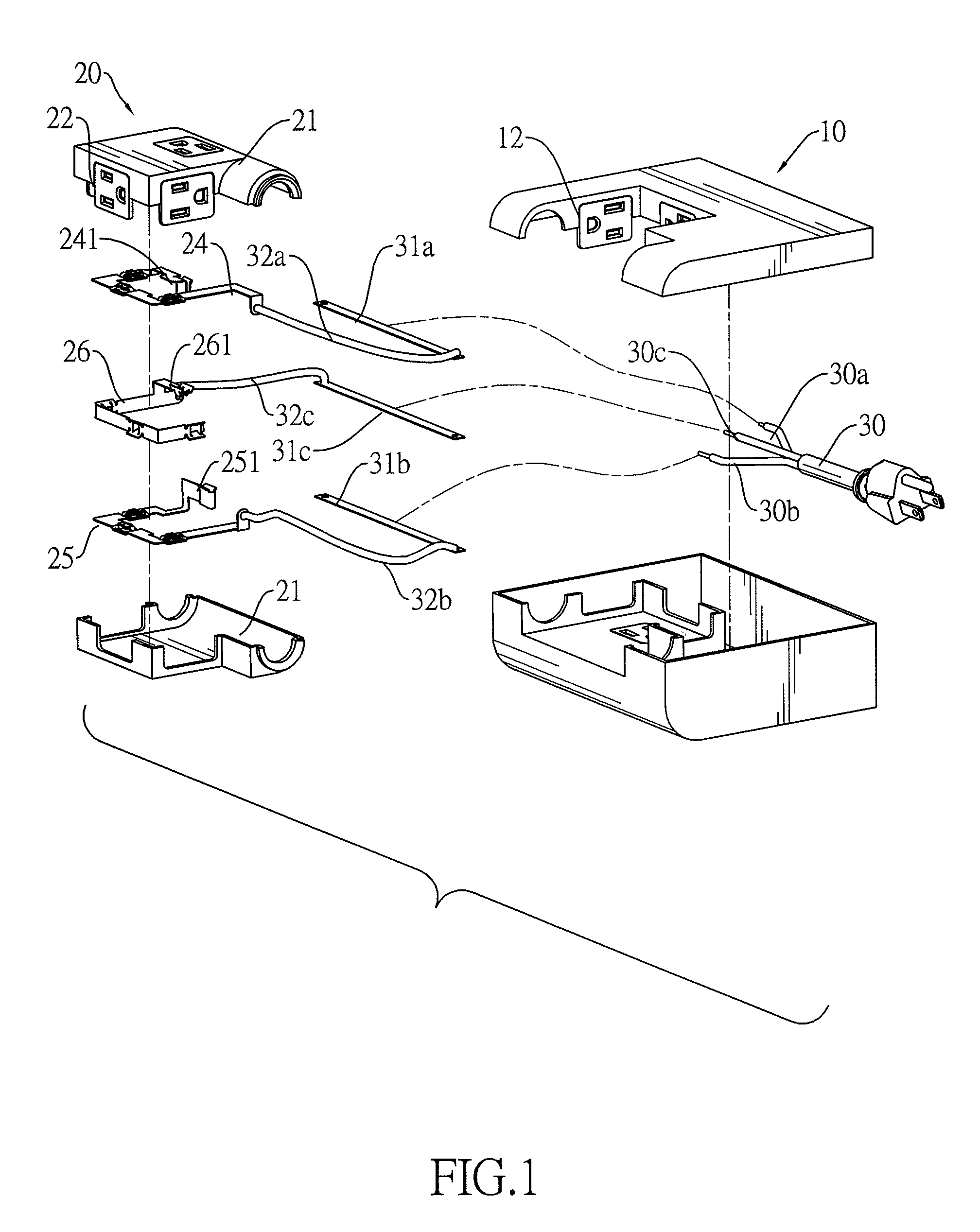 Power receptacle device with rotatable sockets