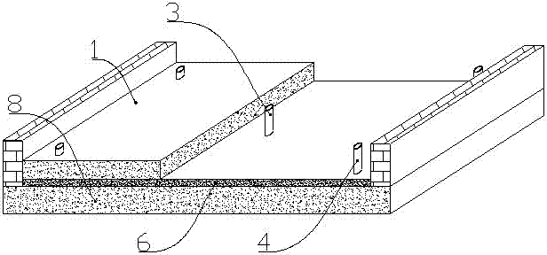 Construction process of rebuilding durable waterproof layer through space displacement method