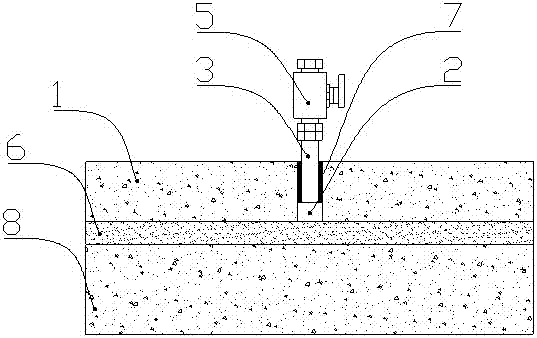Construction process of rebuilding durable waterproof layer through space displacement method