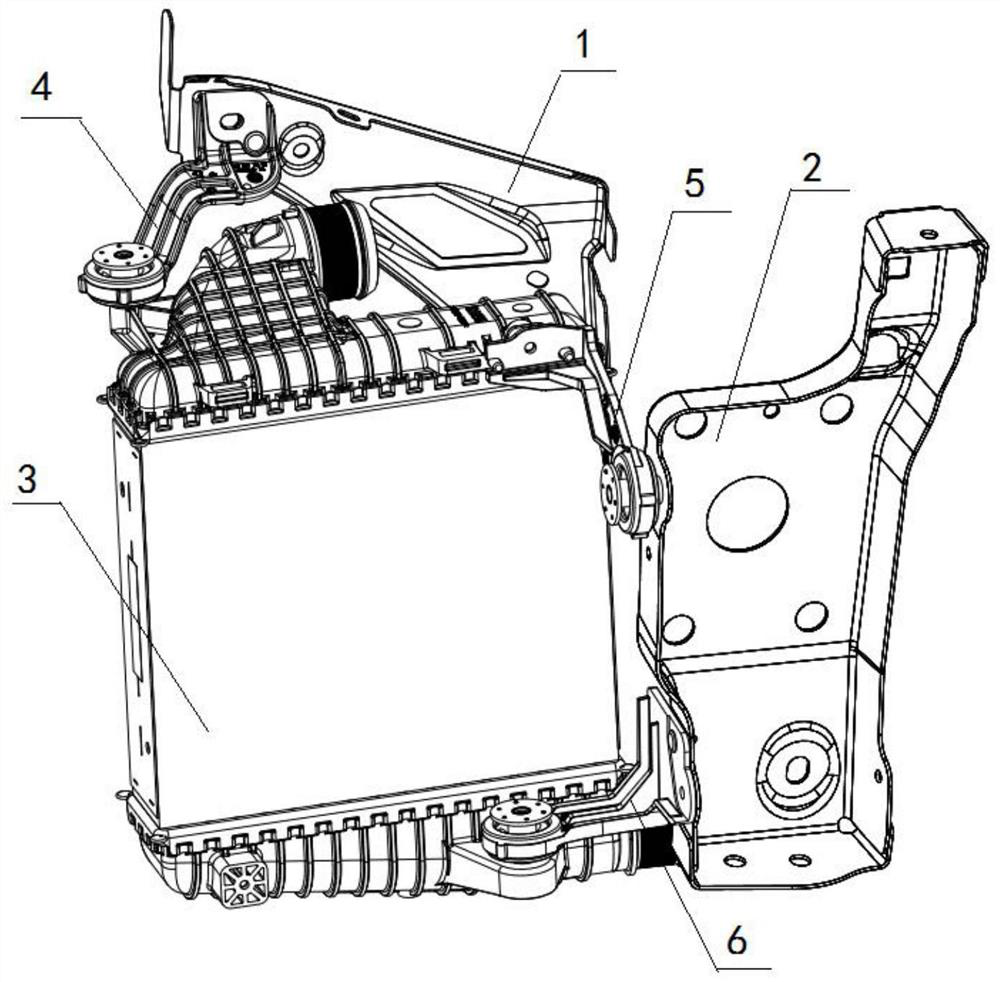 Intercooler suspension system