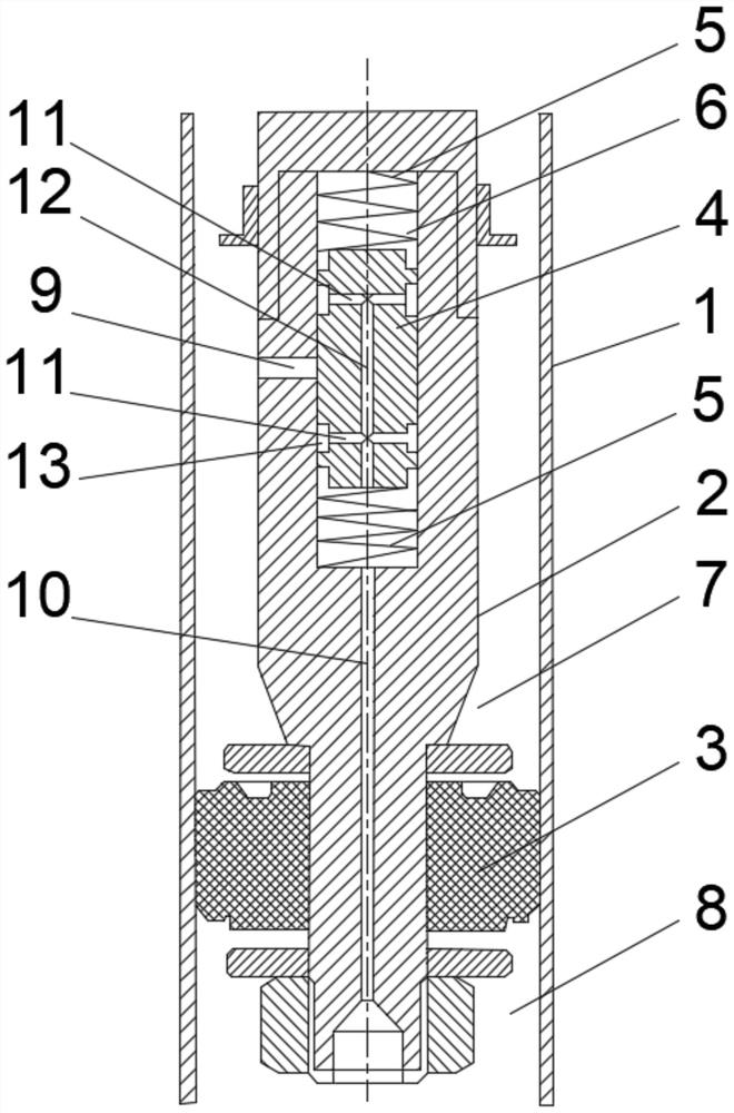 A shock absorber with variable damping according to road surface strength