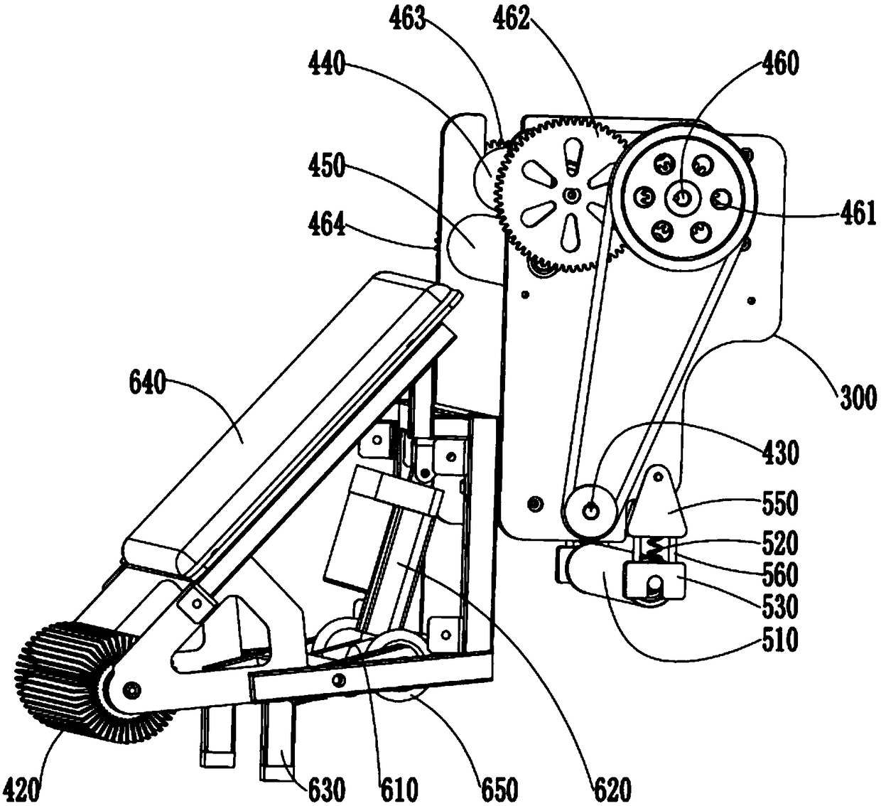 Floor moping cart