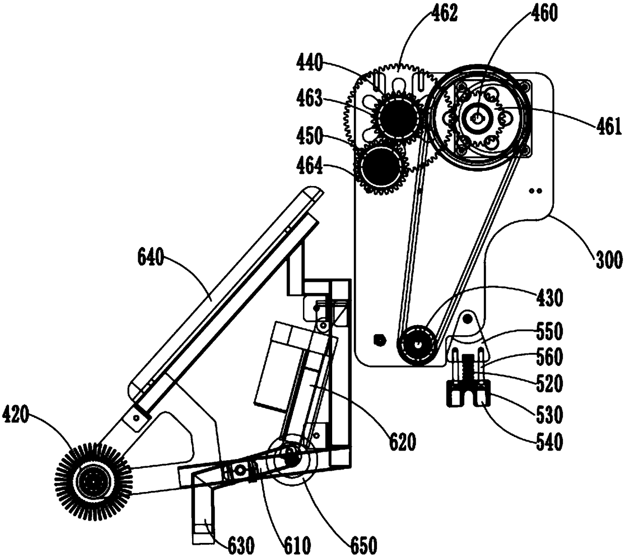 Floor moping cart