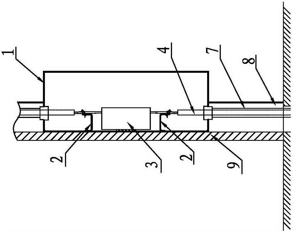 Fixing structure used for eliminating accidental cable joint faults of textile machinery electronic control system