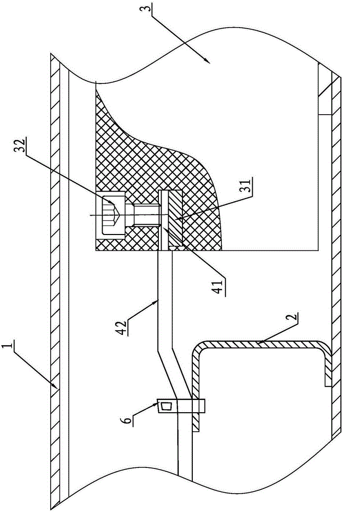 Fixing structure used for eliminating accidental cable joint faults of textile machinery electronic control system