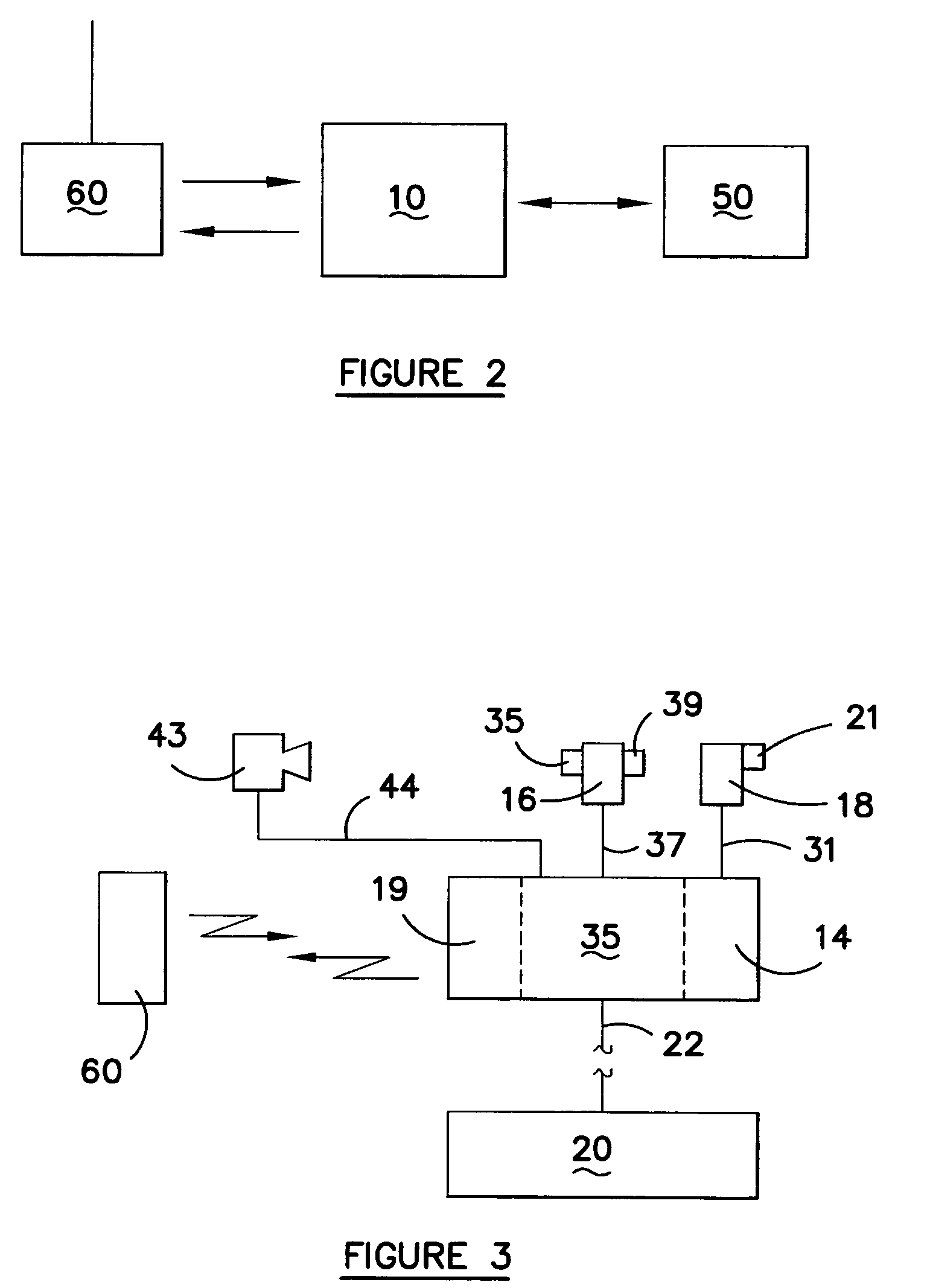 Parking system for sending messages