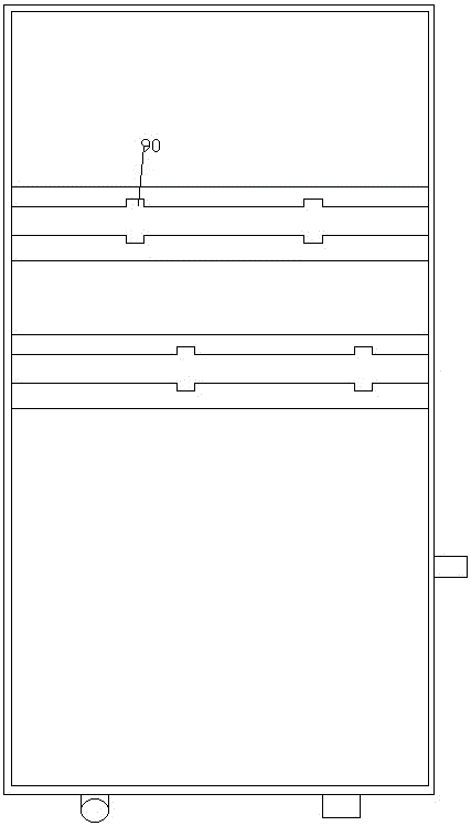 Electrical cabinet with power device fixing device