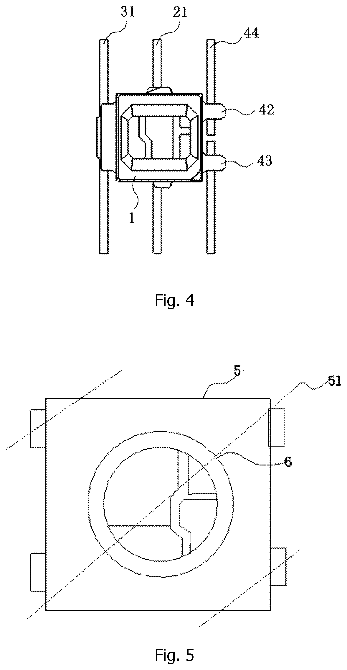 Lamp bead support with opening between electrical contacts and light fixture having the same