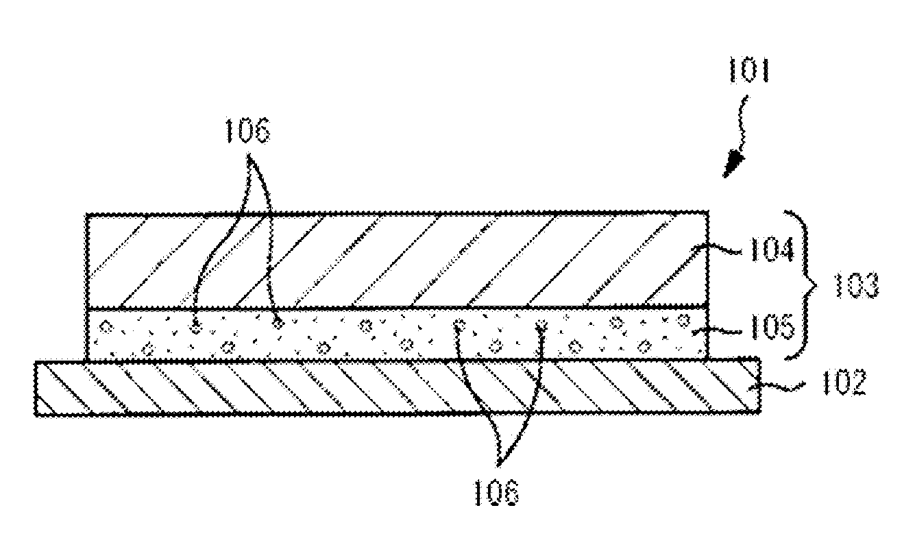 Label, printing paper top layer formation material, information-bearing medium, wristband clip, and carbon dioxide reduction method using same