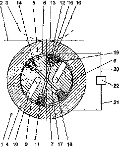 Roller for inhibiting vibration and method thereof