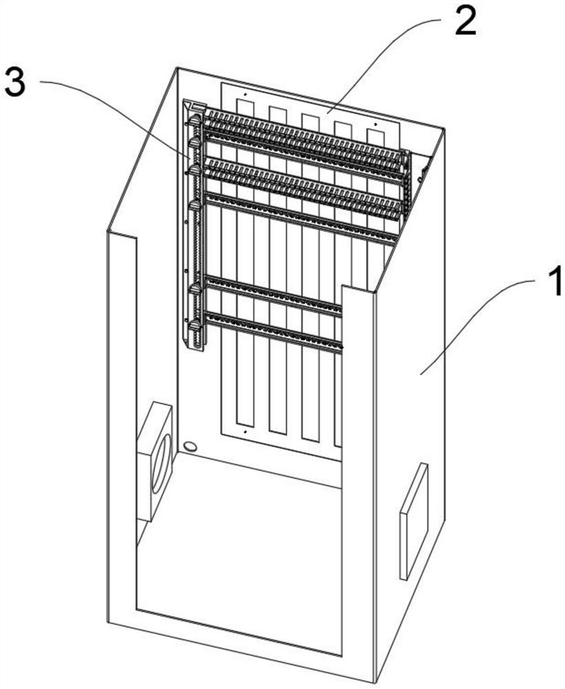 Power distribution cabinet with large-area electrostatic discharge function structure