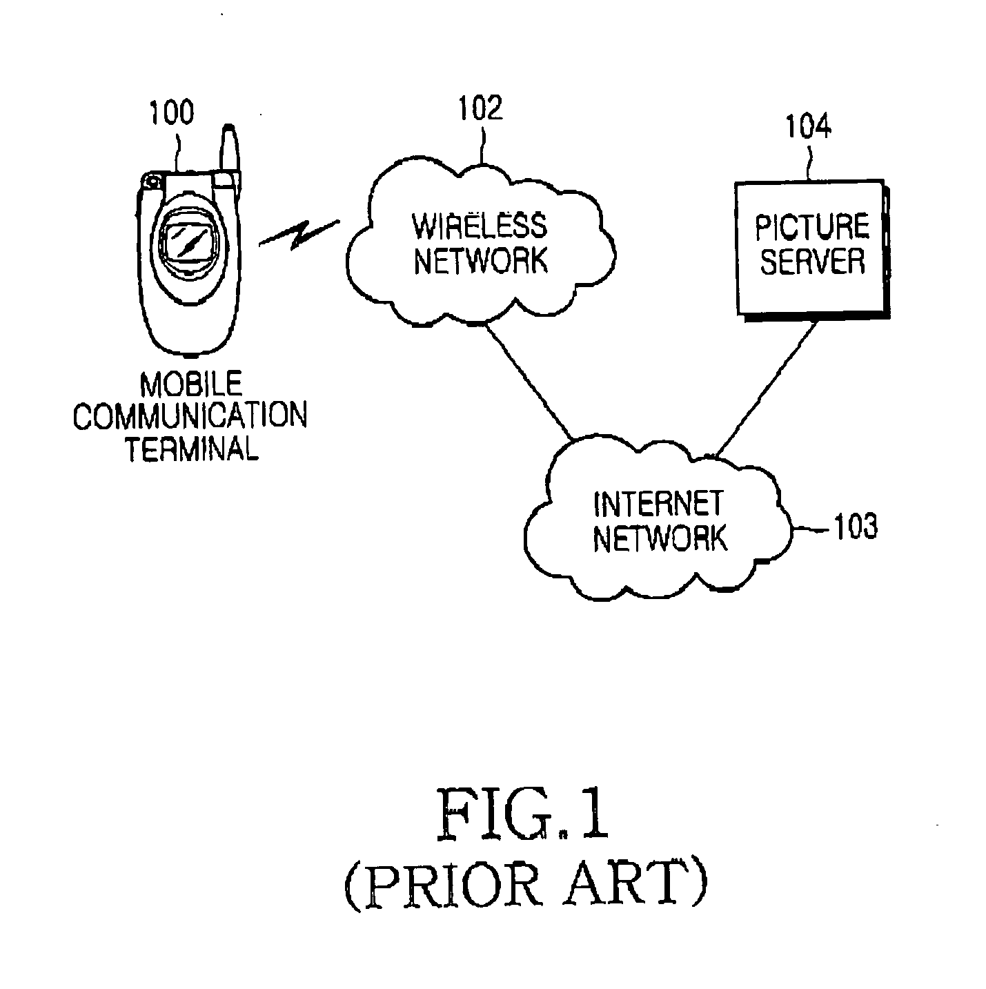 Picture downloading apparatus and method