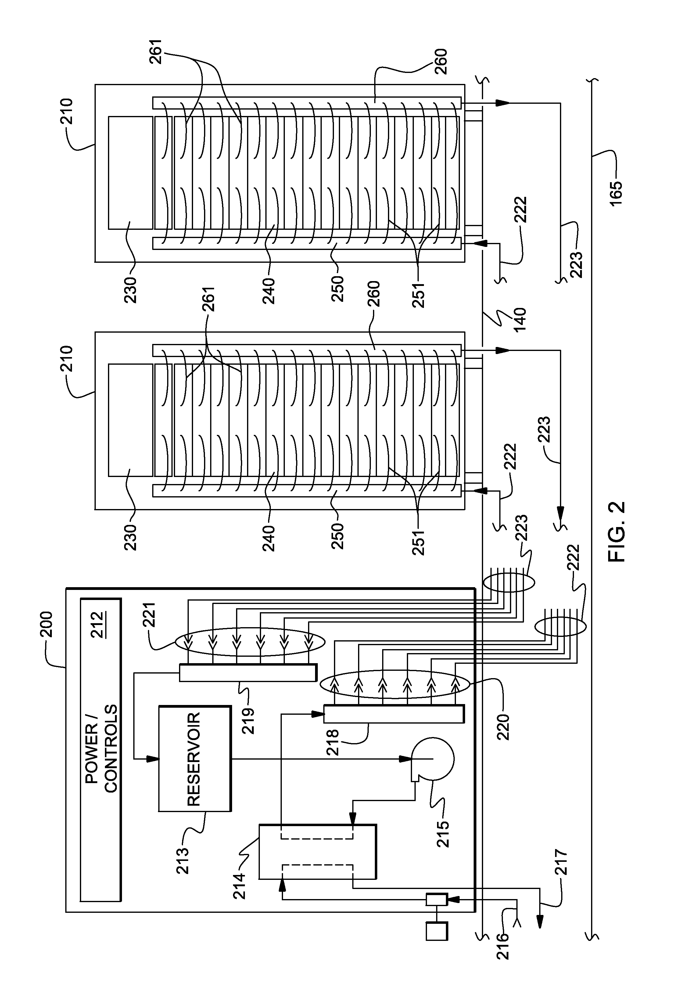 Vapor condenser with three-dimensional folded structure