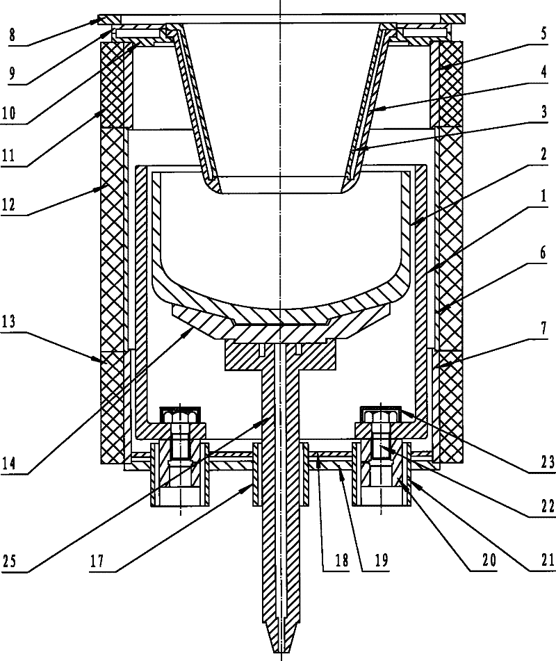 Improved 800type silicon monocrystalline furnace thermal field system